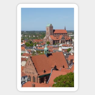 Old town, Wismar, Mecklenburg-Western Pomerania, Germany Sticker